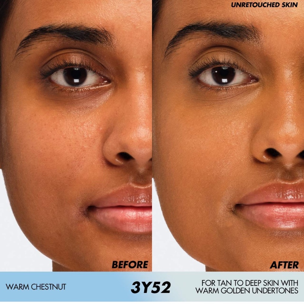 Make Up For Ever HD Skin Hydra Glow Foundation, Color 3Y52, Warm Chestnut - Picture 2 of 6